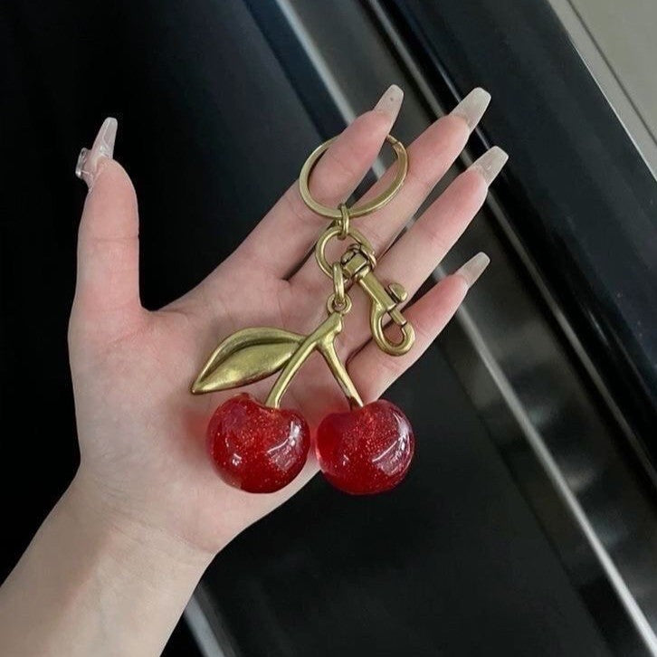 Cherry Bomb Charm Keychain