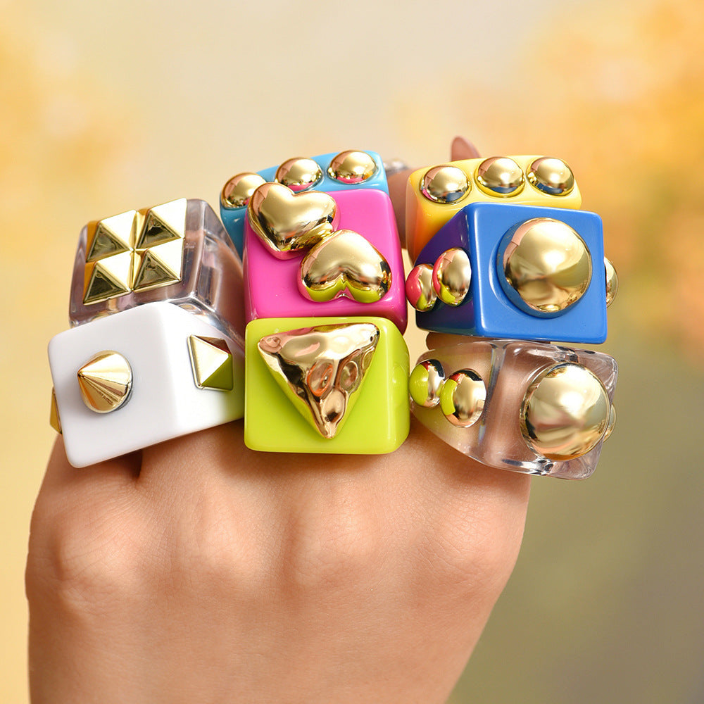 Funky Luxe Rings - 8 Rings